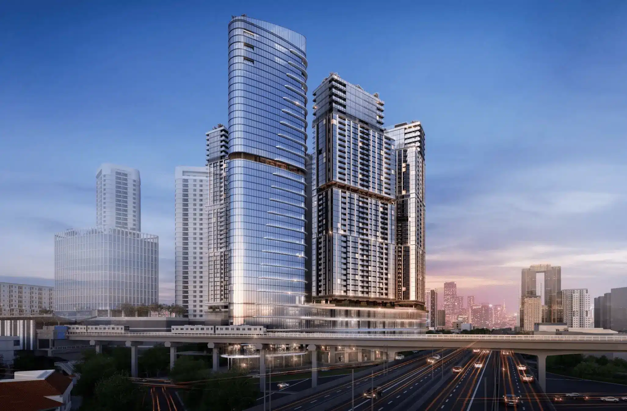 Dự án Sun Feliza Suites gồm 5 tòa tháp với chiều cao 43-45 tầng nổi và 3 tầng hầm, trong đó có 1 tháp văn phòng và 4 tháp căn hộ