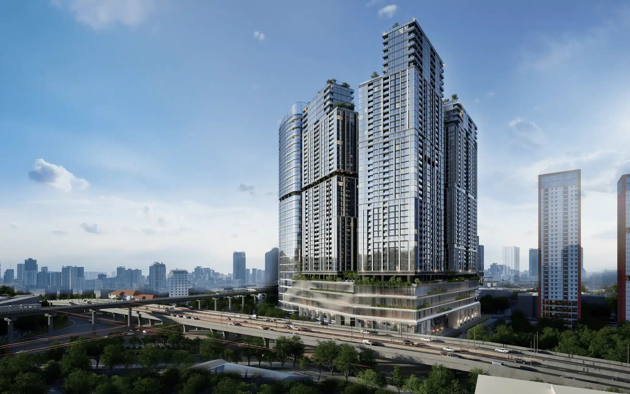 Vị trí Sun Feliza Suites tại Ngã tư đường Phạm Hùng và đường Xuân Thủy, Dịch Vọng Hậu, Cầu Giấy, Hà Nội