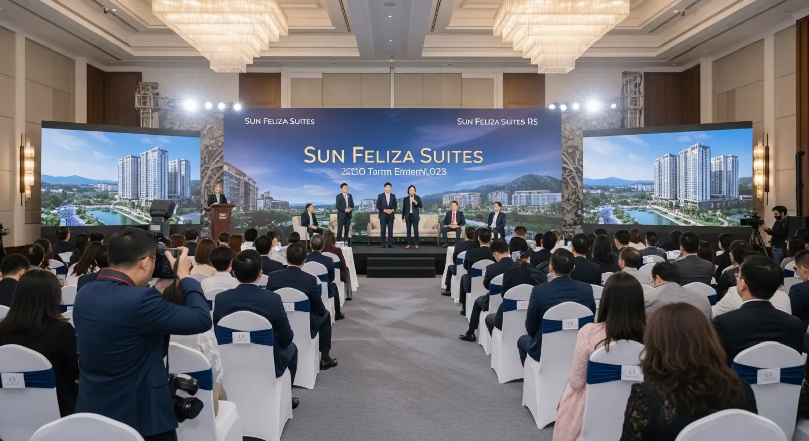 Buổi họp báo tiến độ dự án Sun Feliza Suites với sự tham gia của khách hàng