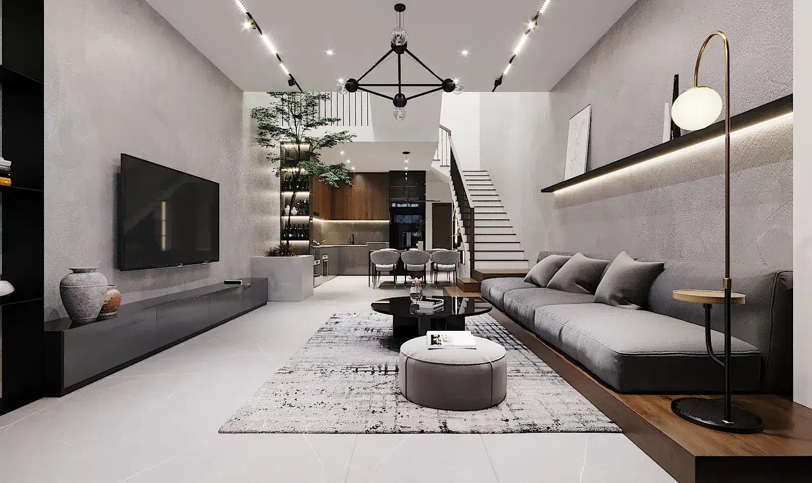 Căn hộ mẫu với nội thất cao cấp và thiết bị thông minh hiện đại