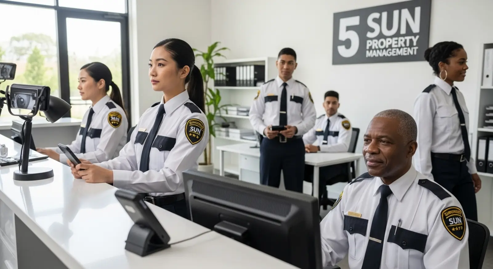 Đội ngũ Sun Property Management với tiêu chuẩn 5 sao đảm bảo vận hành hệ thống an ninh chuyên nghiệp 24/7