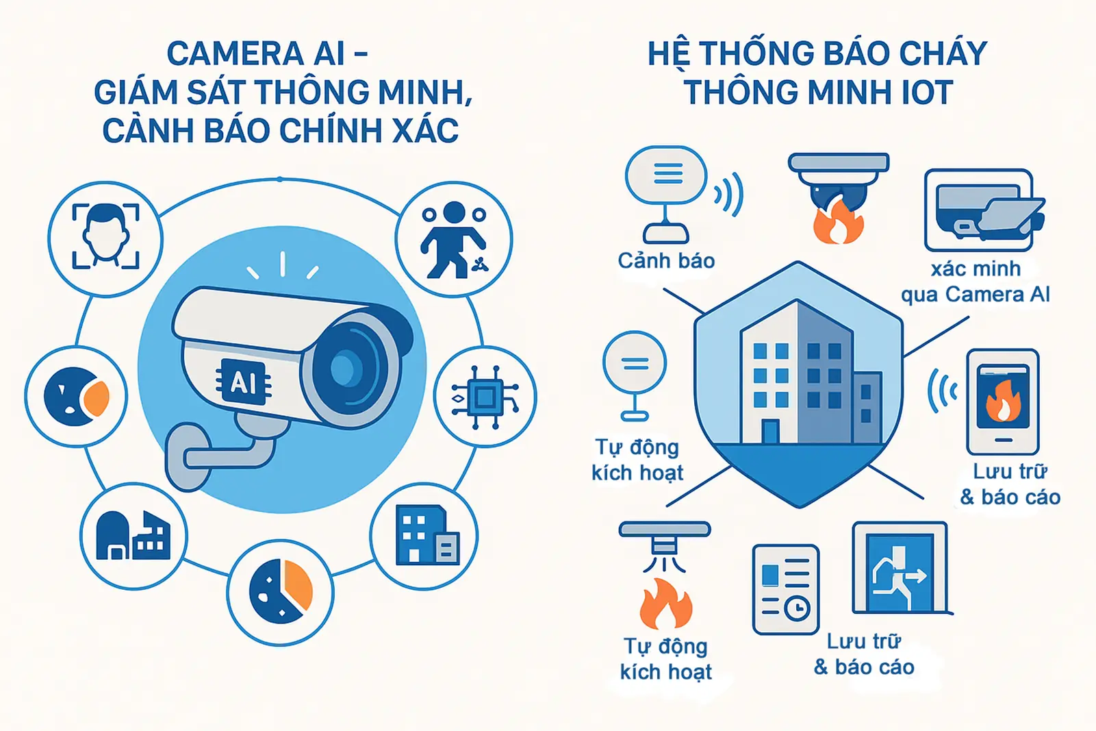 Hệ thống an ninh thông minh với camera giám sát 24/7