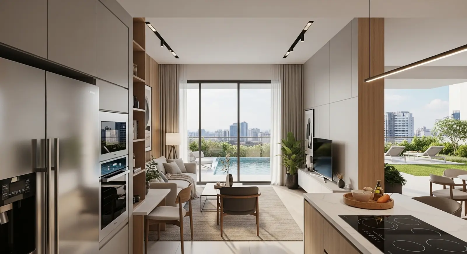 Không gian sống hiện đại và tiện nghi tại dự án Sun Grand City với đầy đủ tiện ích cao cấp