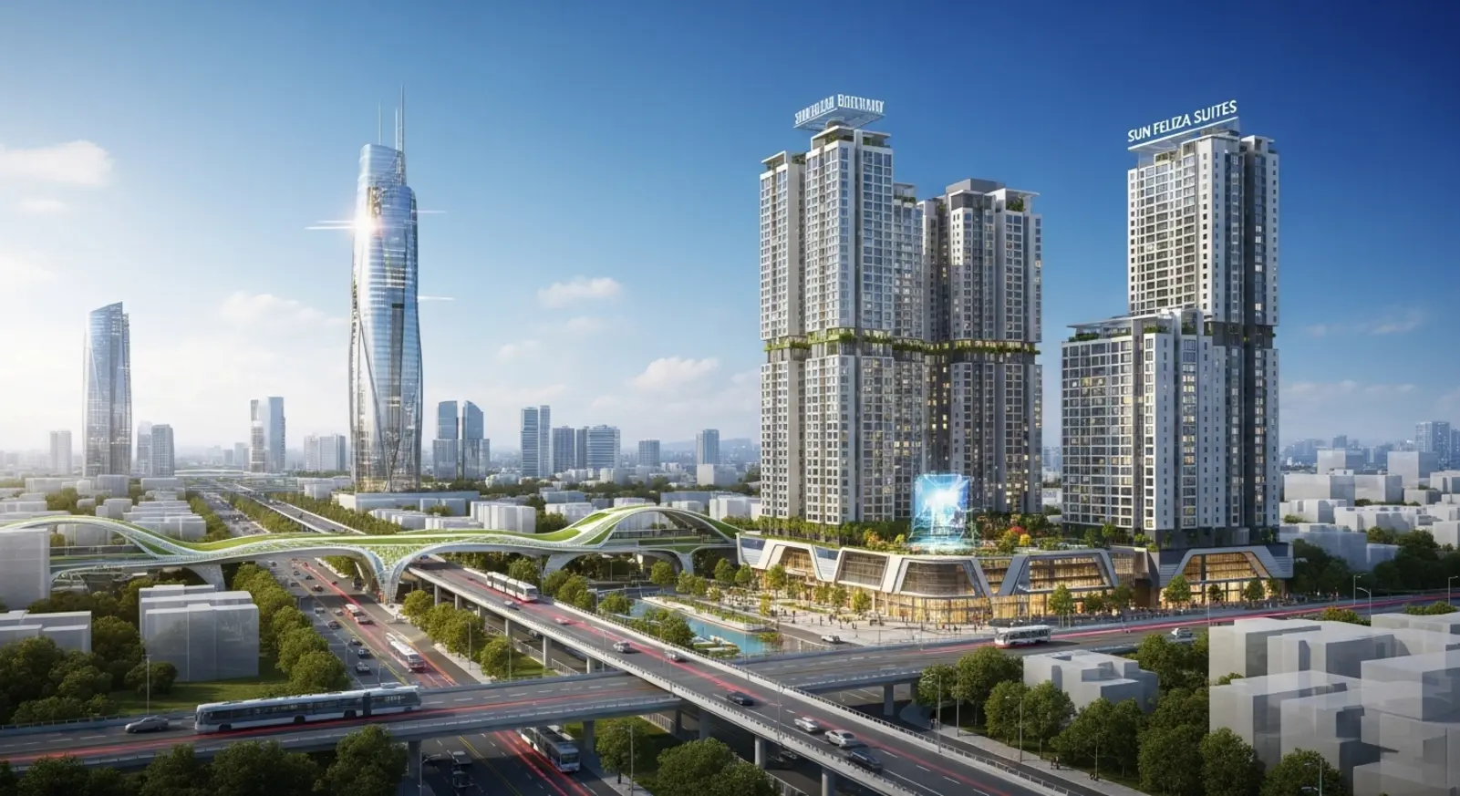 Tầm nhìn tương lai của khu vực Cầu Giấy với Sun Feliza Suites là trung tâm