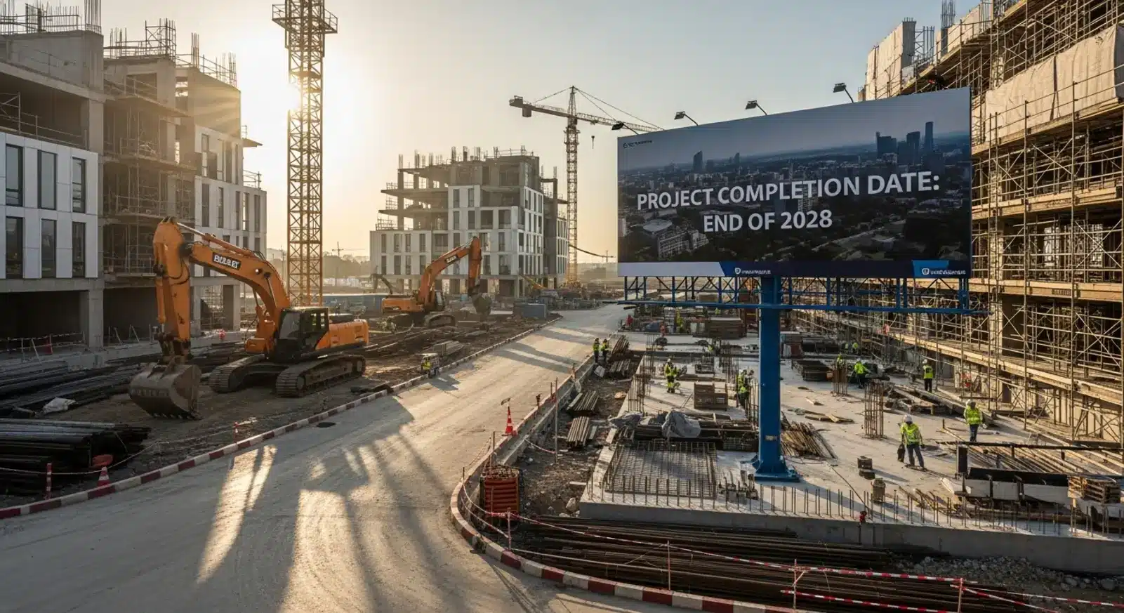 Tiến độ xây dựng dự án với cam kết bàn giao cuối 2028