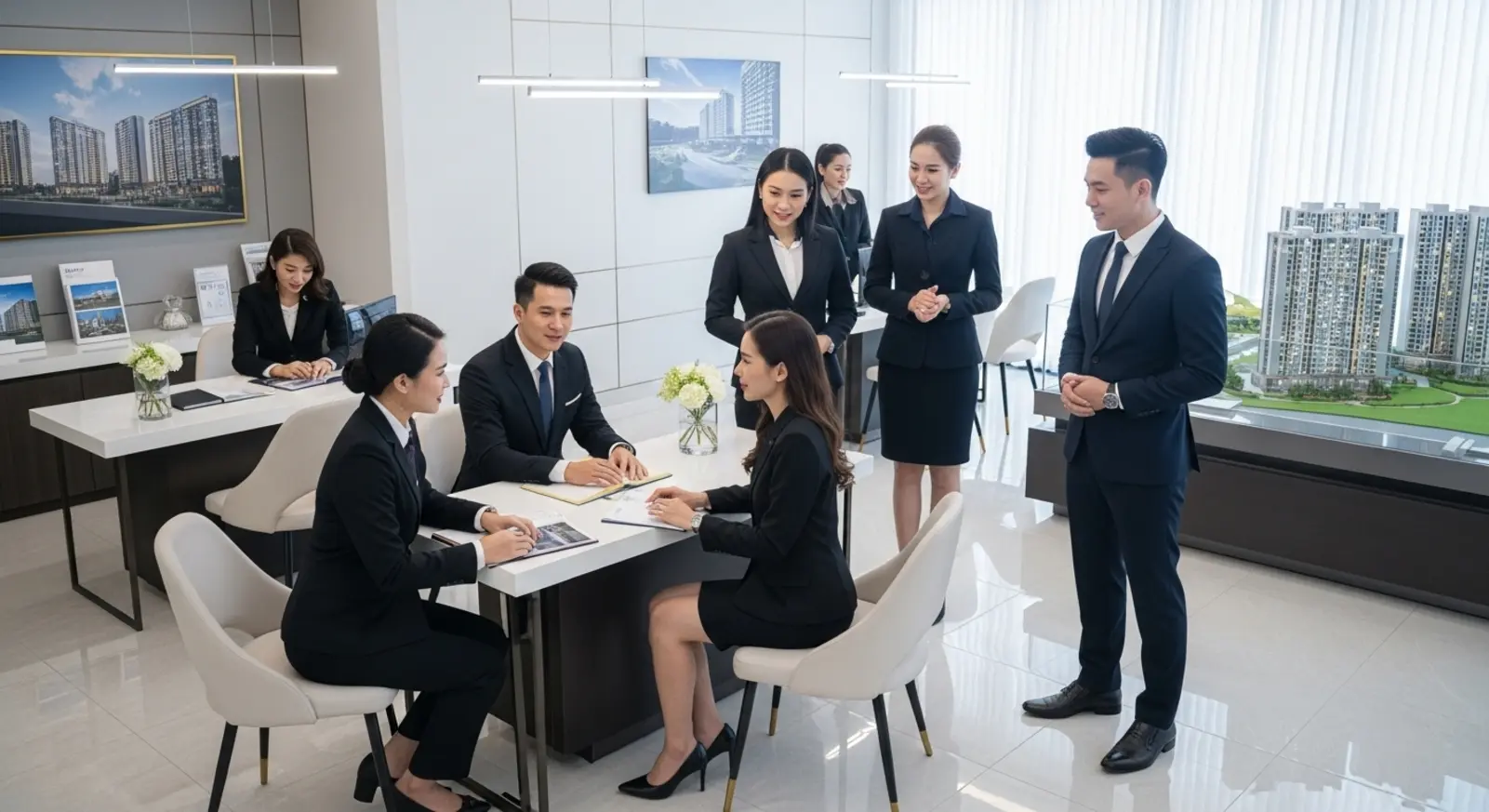 Văn phòng bán hàng Sun Feliza Suites với đội ngũ tư vấn chuyên nghiệp