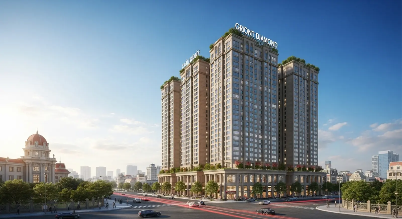 Vị trí kim cương ba mặt tiền tại trung tâm Cầu Giấy