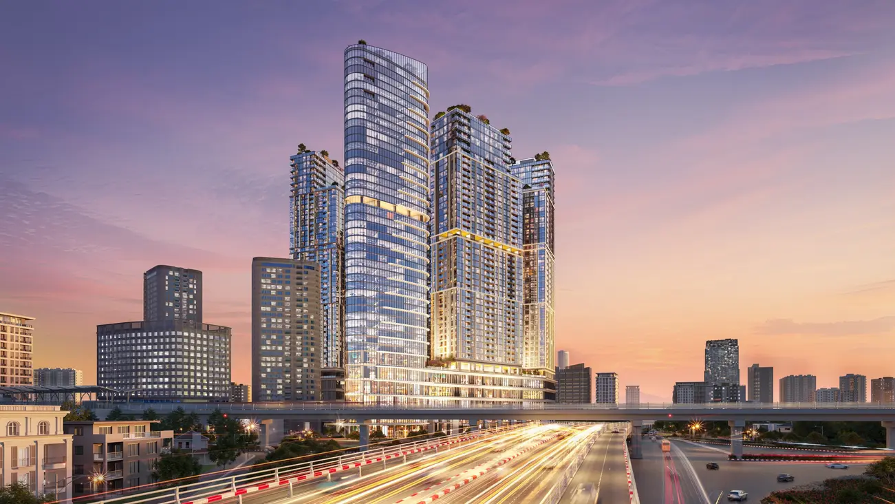 Toàn cảnh tổ hợp Sun Feliza Suites – biểu tượng mới tại trung tâm Cầu Giấy.